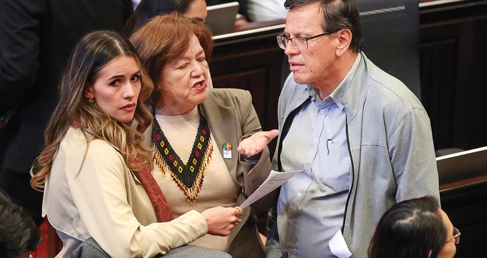 Debate de la reforma laboral en el Congreso.