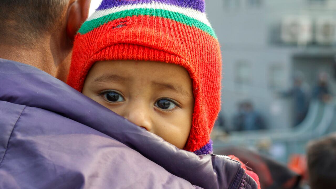 Bebé refugiado en Bangldesh