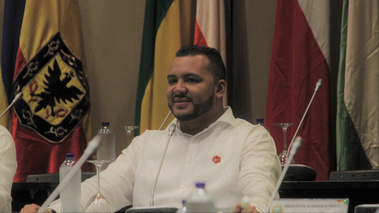 Javier Julio en la sesión solemne del día de la Independencia de Cartagena 11 de noviembre.