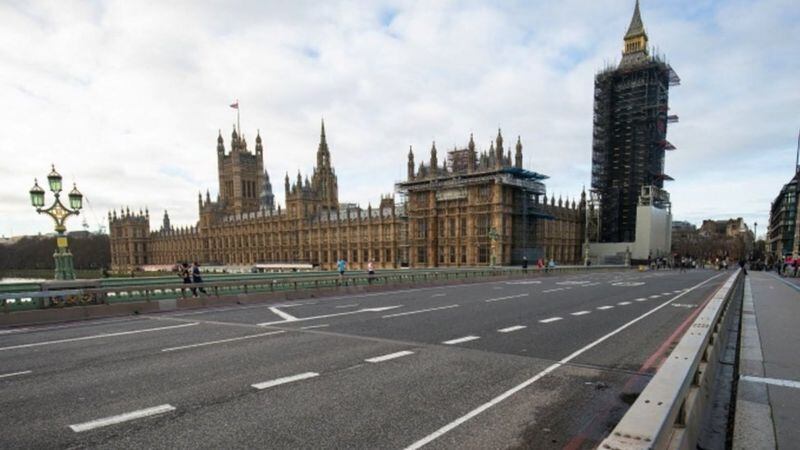 Las calles de Londres estaban desiertas durante el confinamiento. Reino Unido comienza ahora a relajar las medidas restrictivas.