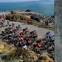 Caída de varios corredores en la segunda etapa de la Vuelta a Cataluña.