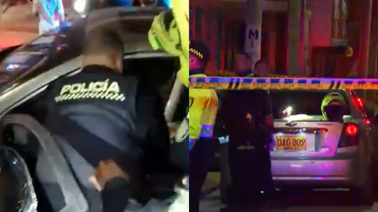 Este es el momento en el que las autoridades atendieron el crimen.