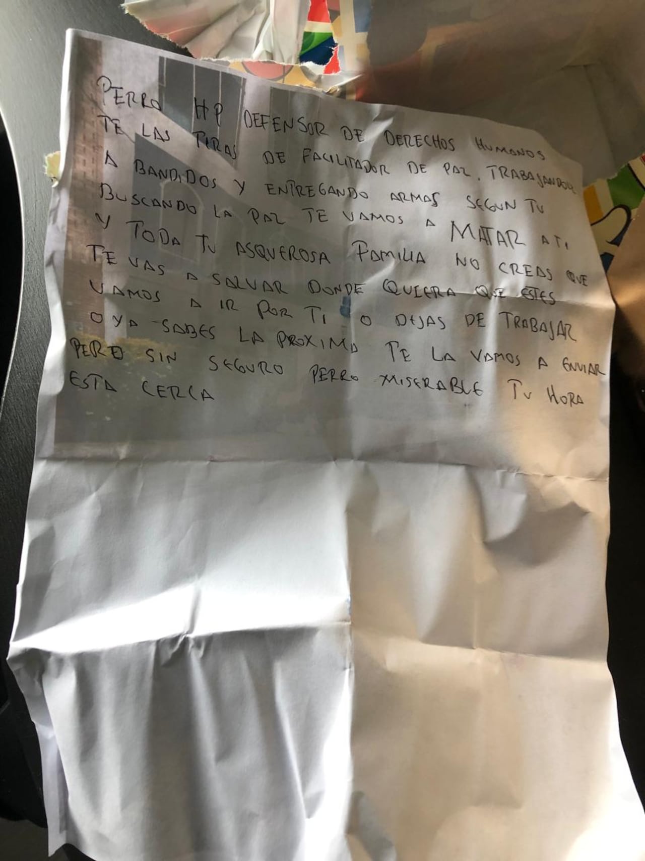 La amenaza de muerte contra Darío Rendón llegó en una caja con una granada.