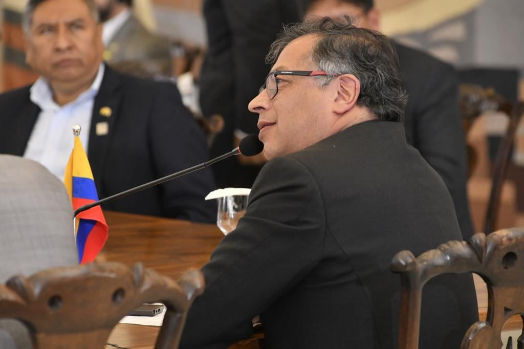 Gustavo Petro en su viaje a Brasil. 30 de mayo de 2023.