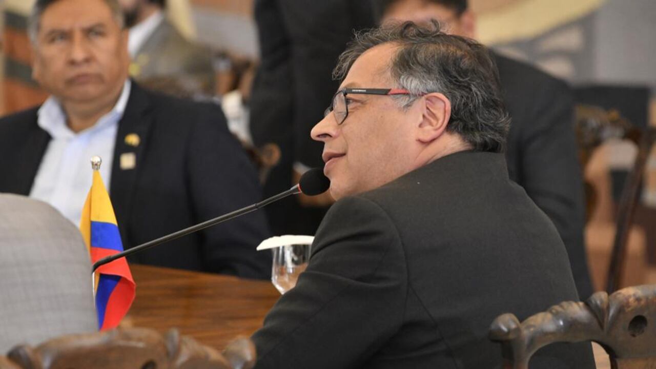 Gustavo Petro en su viaje a Brasil. 30 de mayo de 2023.