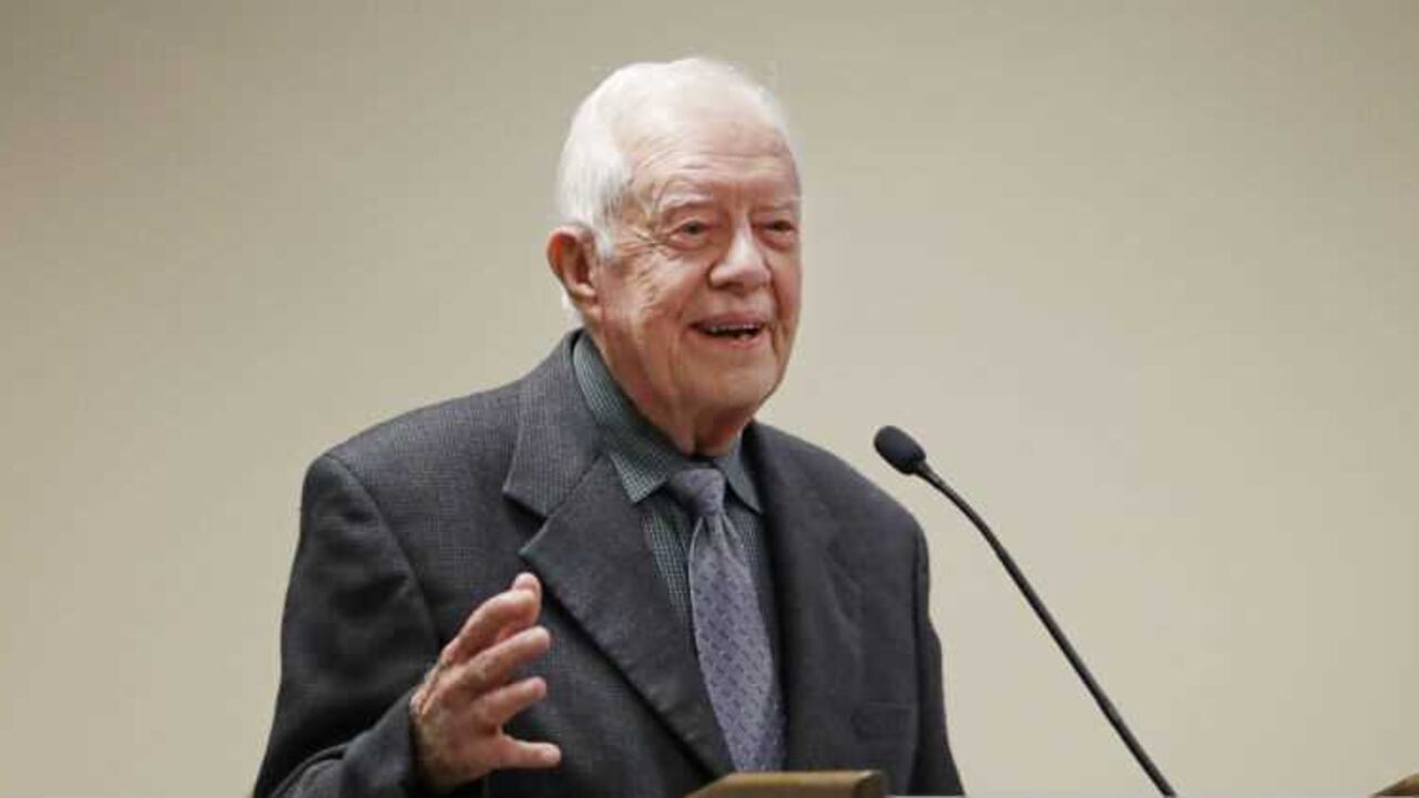 Con 92 años, Jimmy Carter se convirtió en el expresidente con más edad en asistir a una ceremonia de posesión de un mandatario.