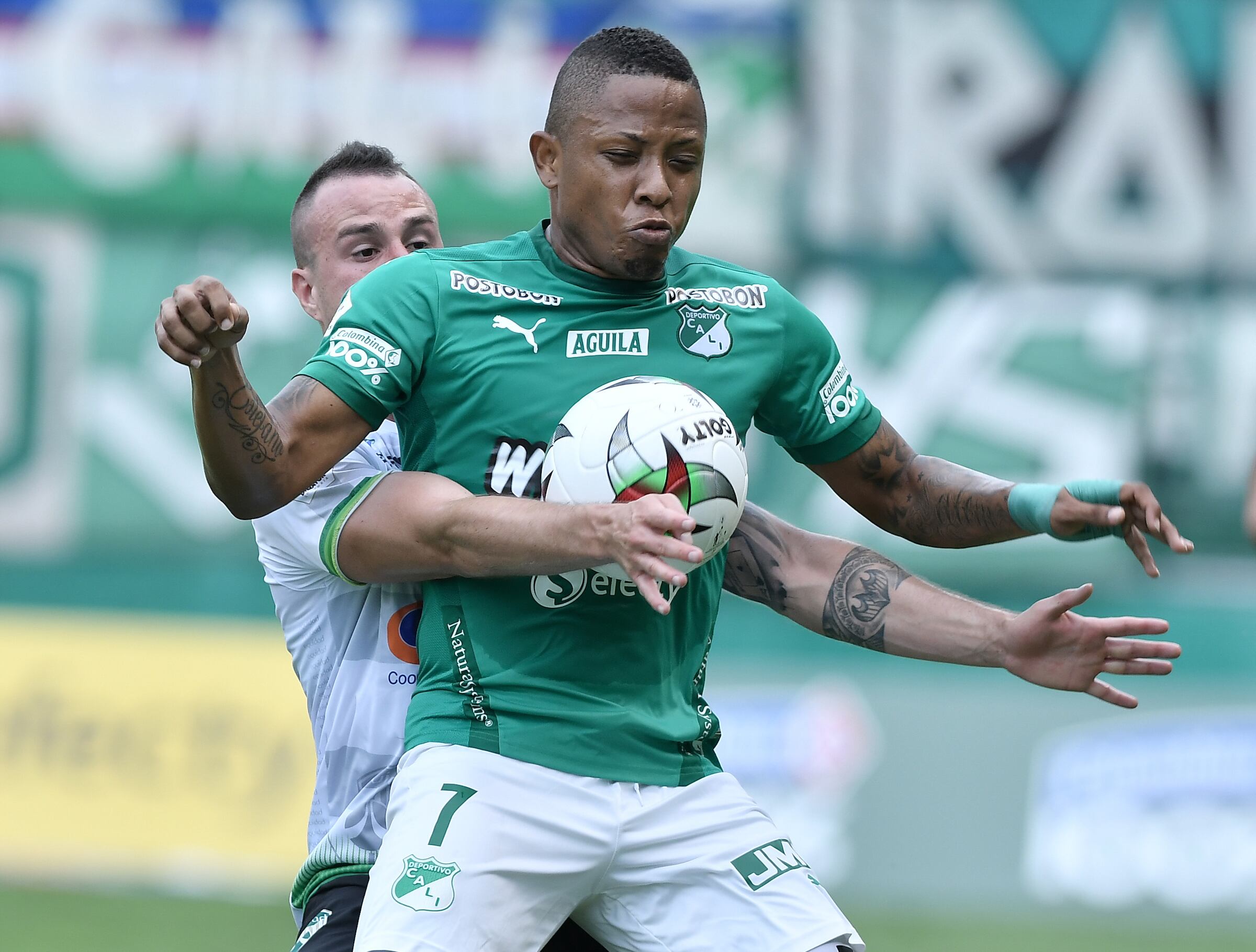 John Vásquez, delantero del Deportivo Cali.