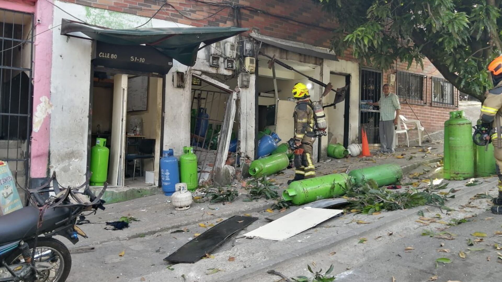 Explosión en Medellín en la mañana de este 8 de agosto.