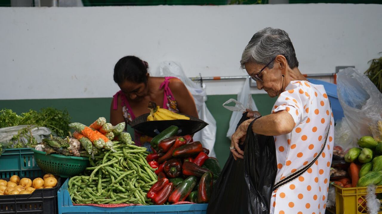 La Plaza de Mercado de Honda tiene cuatro patios emblemáticos, donde se reúnen los comerciantes de frutas, verduras y más.