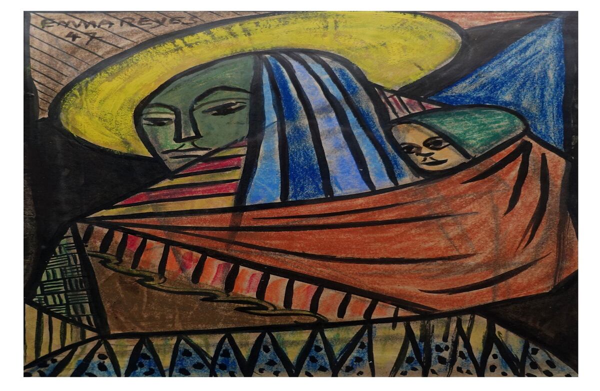 Emma Reyes. Sin Título. 19,4x25cm. Dibujo (1947). 