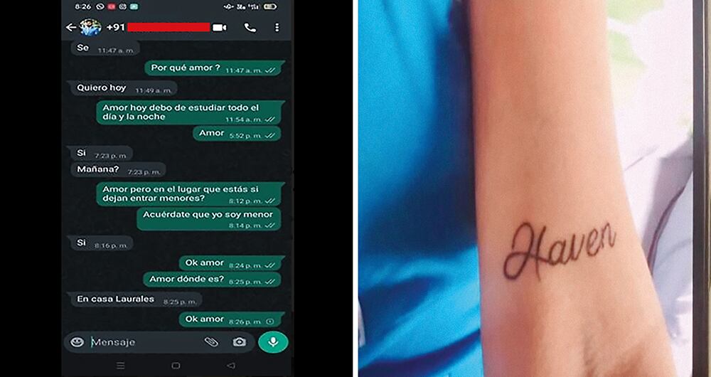   Una menor fue obligada a marcarse el nombre de su abusador como evidencia de los encuentros sexuales.