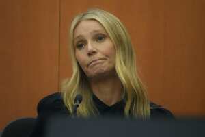 La actriz estadounidense Gwyneth Paltrow testificó durante su juicio, el 24 de marzo de 2023, en Park City, Utah.
