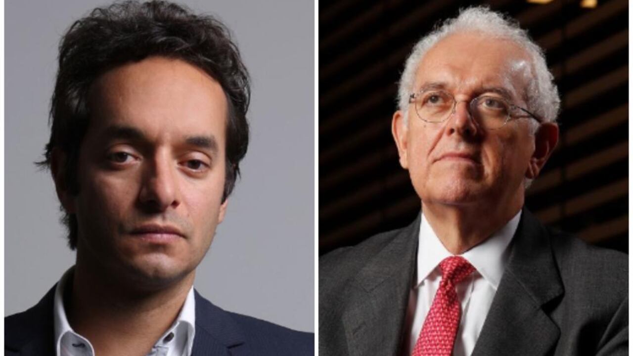 Alberto Bernal (economista) y José Antonio Ocampo (ministro de Hacienda).