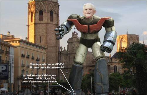 Otro Mazinger desde el Vaticano.
