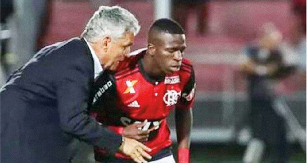 Reinaldo Rueda dirigió a Vinicius Junior en su paso por Flamengo.