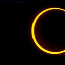 Asi se ve el anillo de fuego del eclipse.