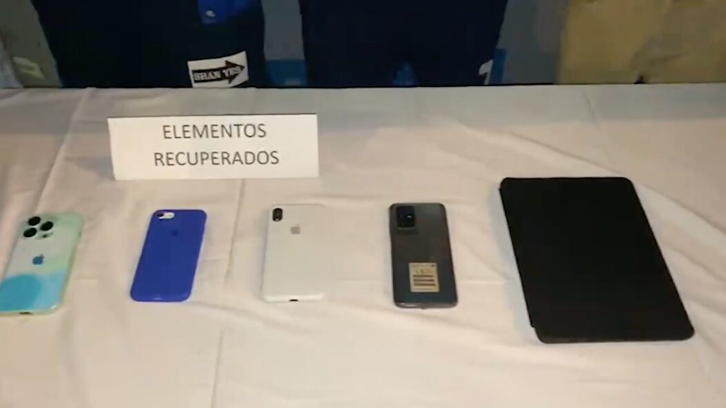 Elementos recuperados por la Policía.