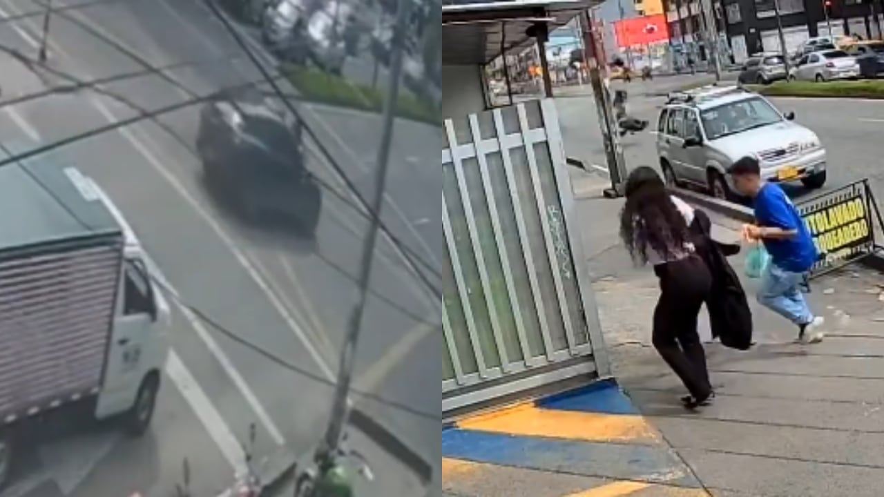 Imágenes del momento en el que se registró el grave siniestro.