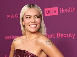 LOS ANGELES, CALIFORNIA - OCTOBER 24: Karol G attends the Second Annual Rare Impact Fund Benefit Supporting Youth Mental Health, hosted by Selena Gomez, at Nya Studios on October 24, 2024 in Los Angeles, California. (Photo by Amy Sussman/Getty Images)