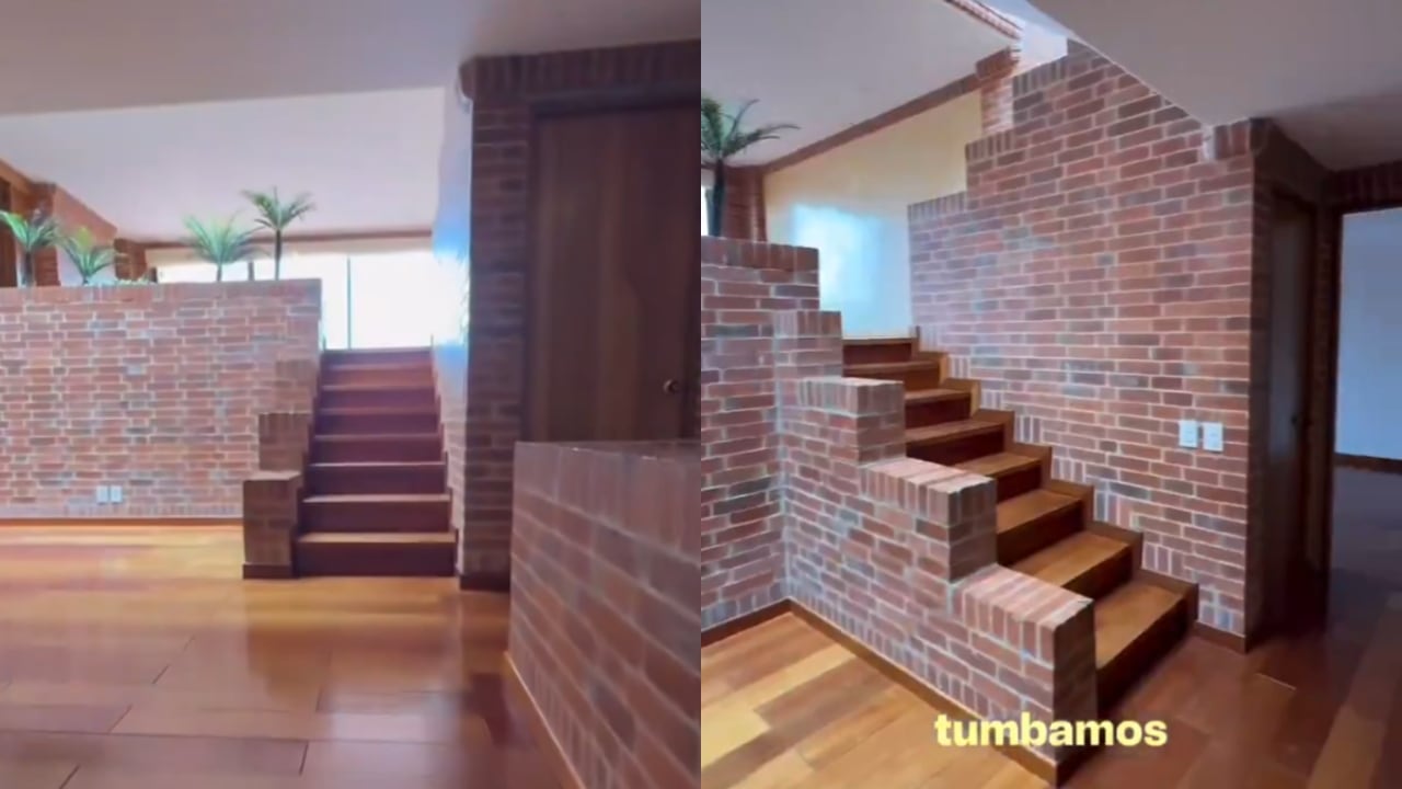 Estas eran las escaleras antes de que fueran demolidas.