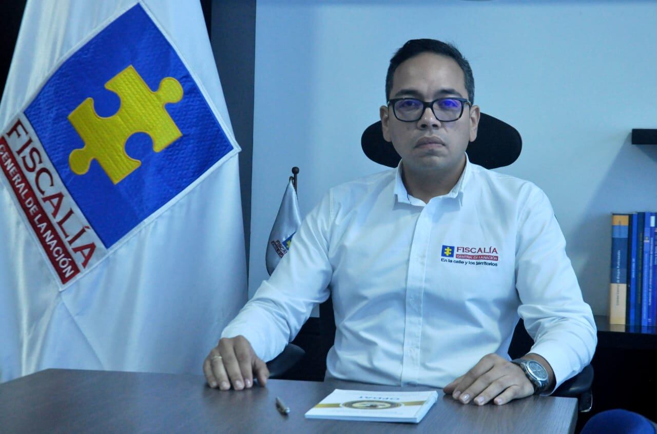 Ronald Darío Calderón Vieco, director seccional de la Fiscalía en el Cesar.
