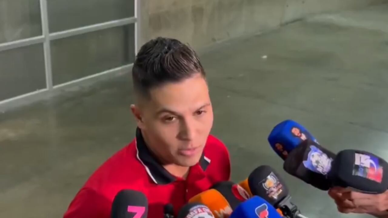 Juan Fernando Quintero habló en zona mixta tras el partido de Copa Sudamericana