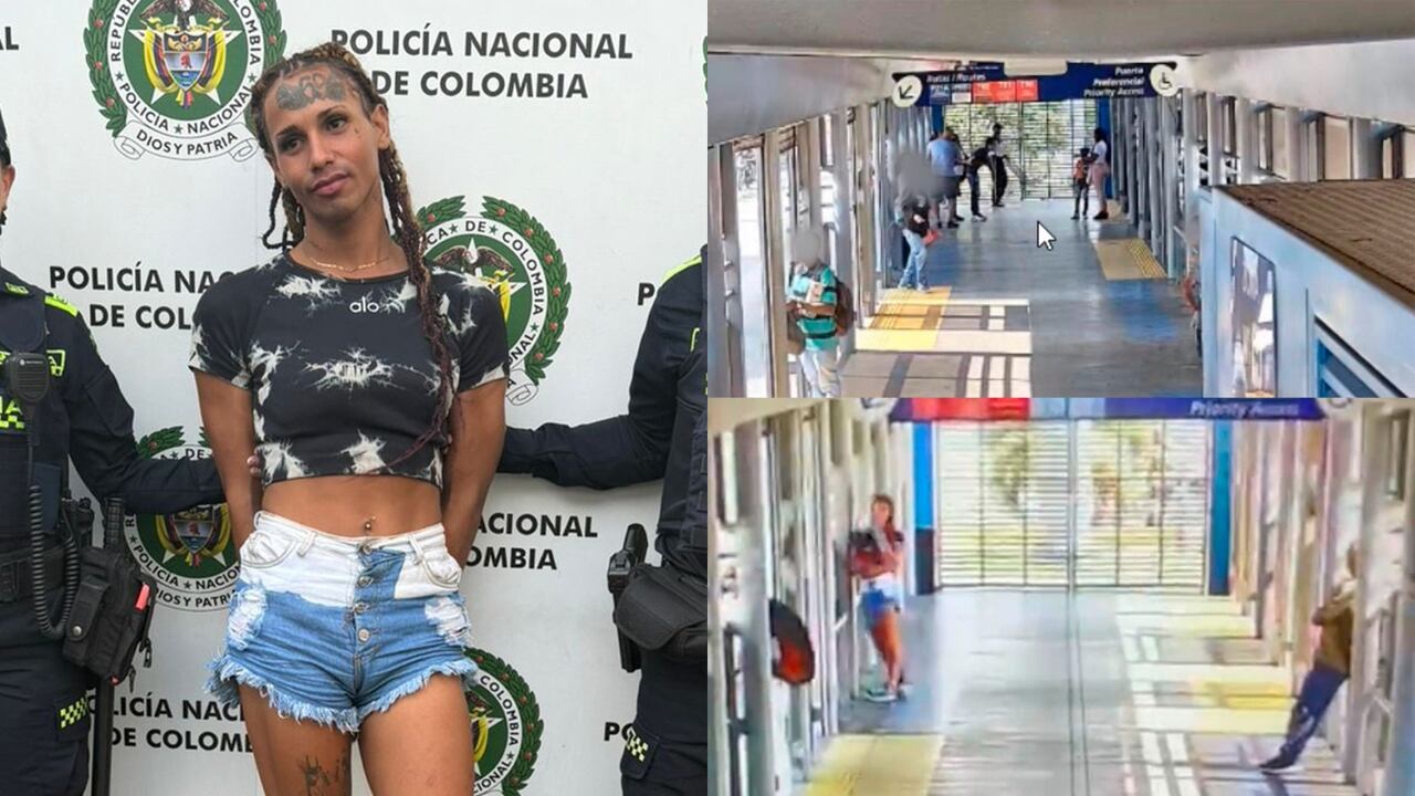 Cámaras de seguridad grabaron caso de intolerancia en Cali, en el que una mujer trans es señalada de asesinar a un hombre por una silla en el transporte público.