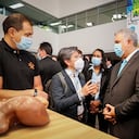 Claudia López e Iván Duque