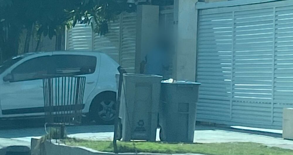 Movimientos a las afueras de la casa del hijo de La Gata en Barranquilla.
