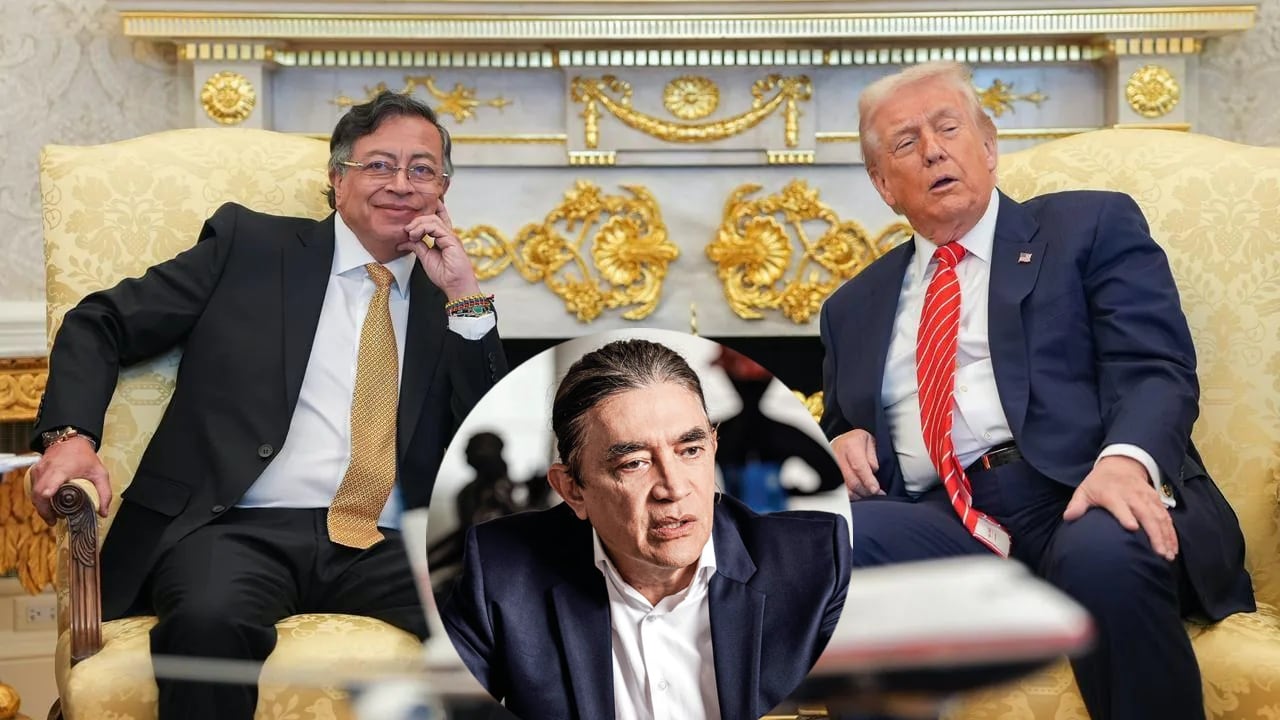 Gustavo Petro, Donald Trump y Gustavo Bolívar.