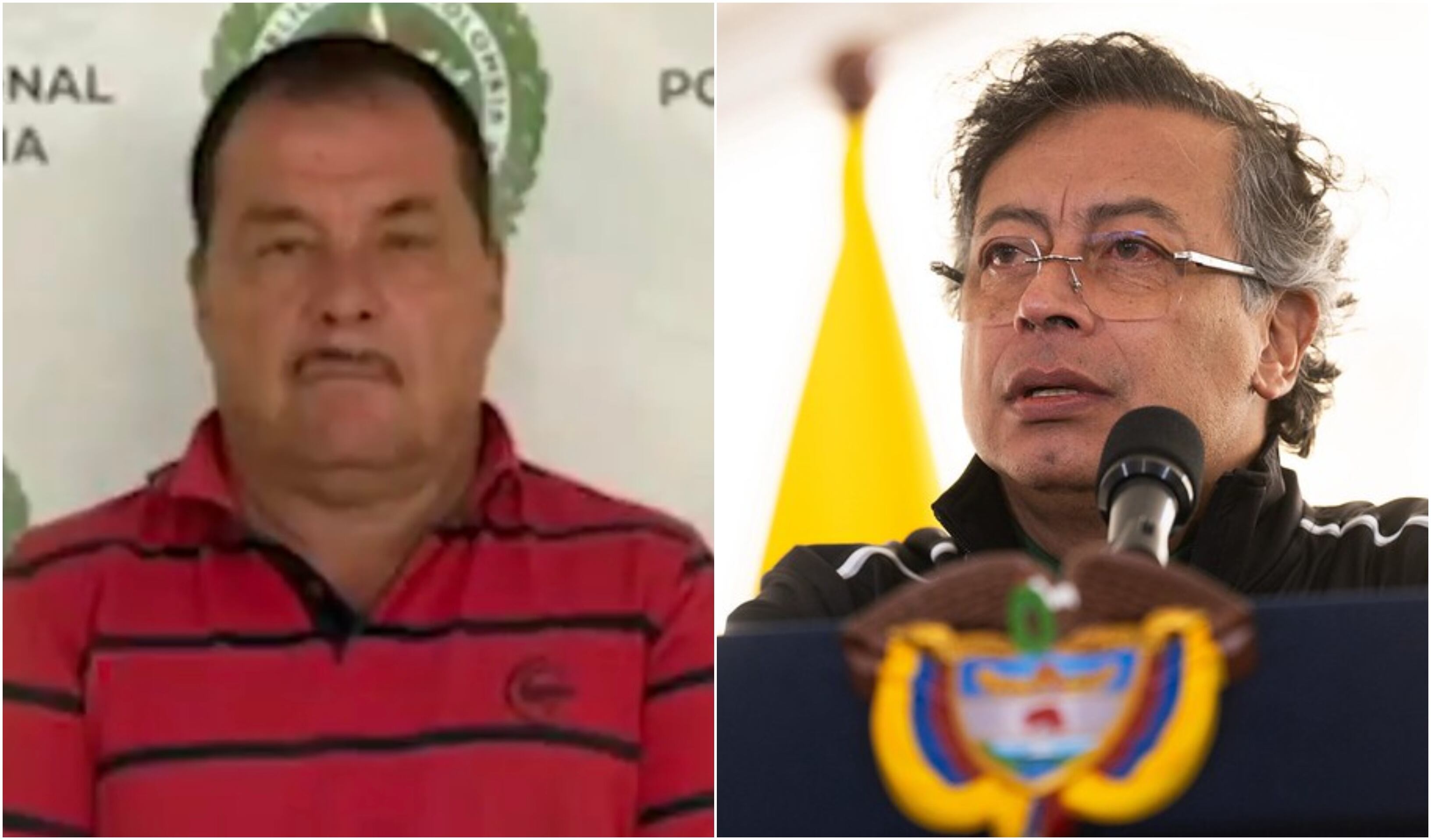 Gustavo Petro y el hermano de Iván Mordisco