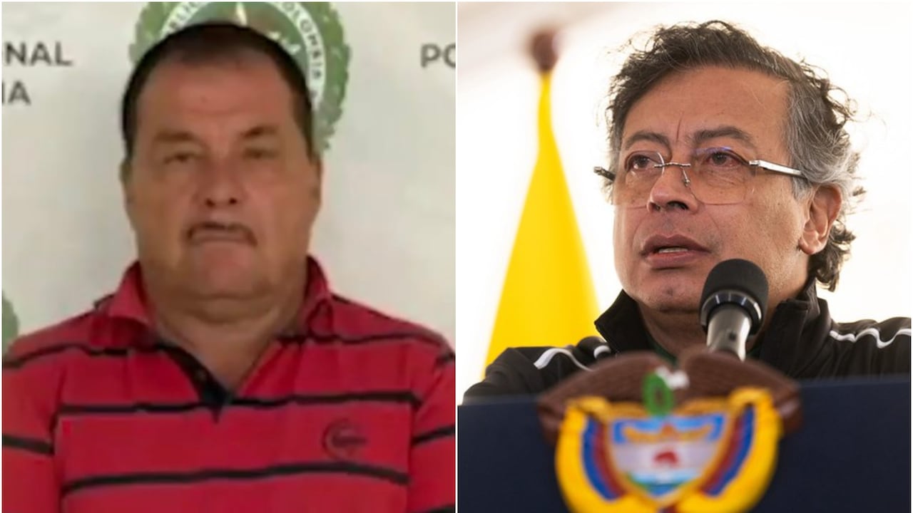 Gustavo Petro y el hermano de Iván Mordisco