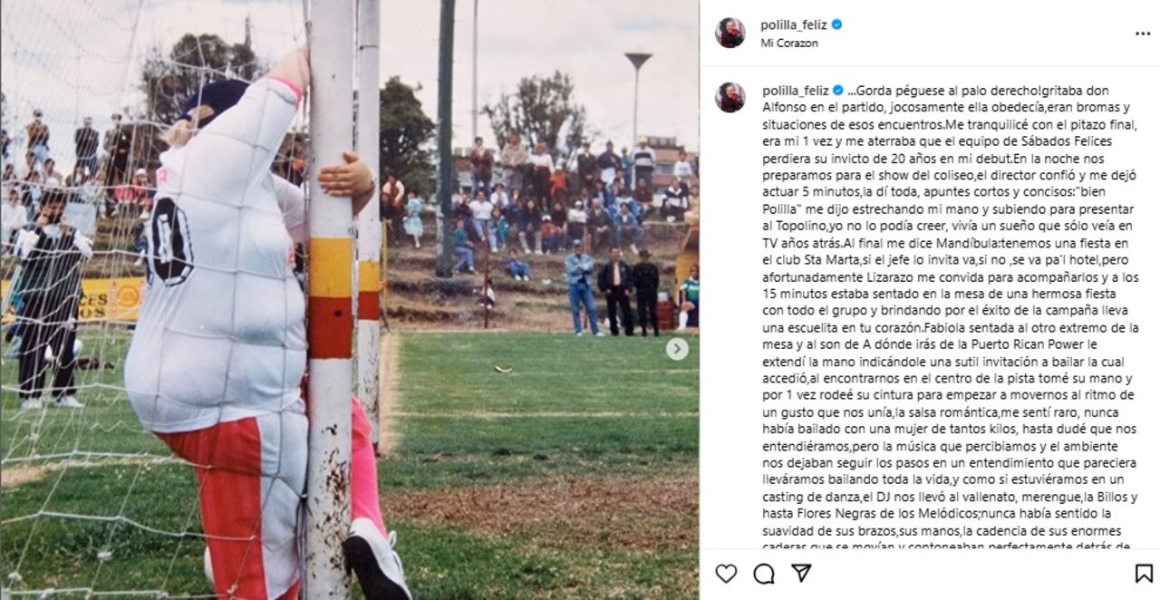 Polilla recordó a 'la Gorda Fabiola' en el Día de la Mujer