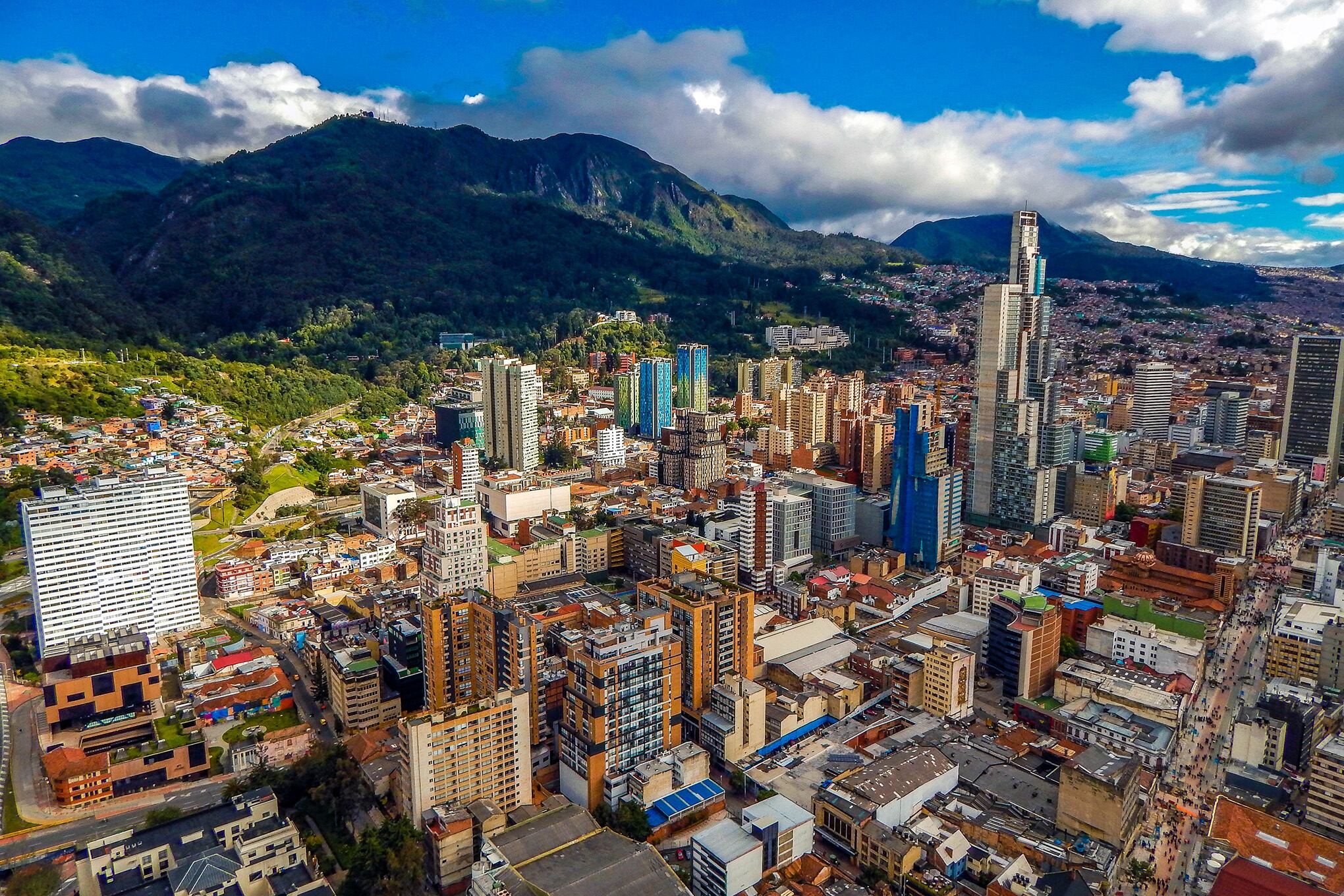 Panoramica Bogota, edificios