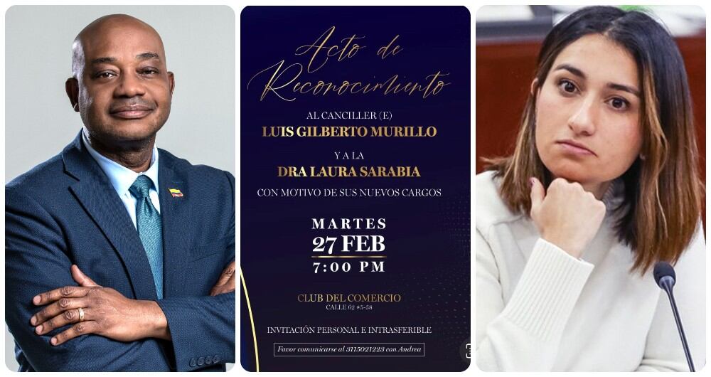 Gilberto Murillo y Laura Sarabia.