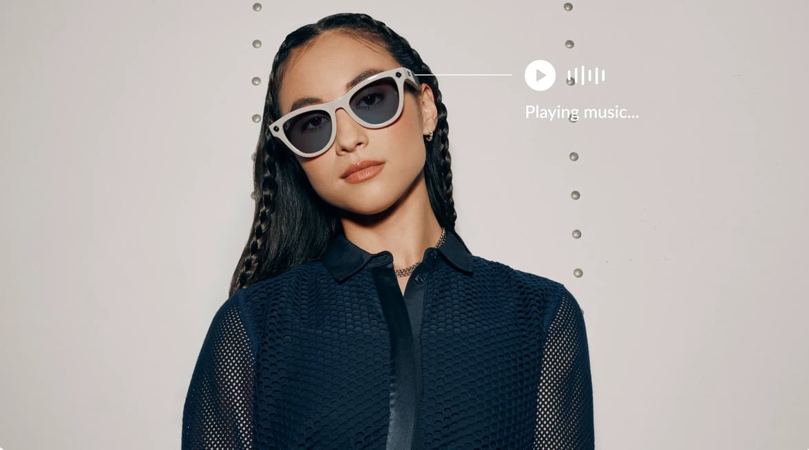 Las gafas que Meta presentó con cualidades de audio