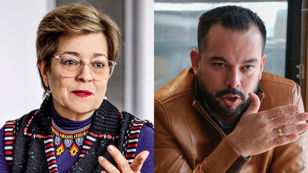 Gloria Inés Ramírez y Edwin Palma, viceministro de Relaciones Laborales.