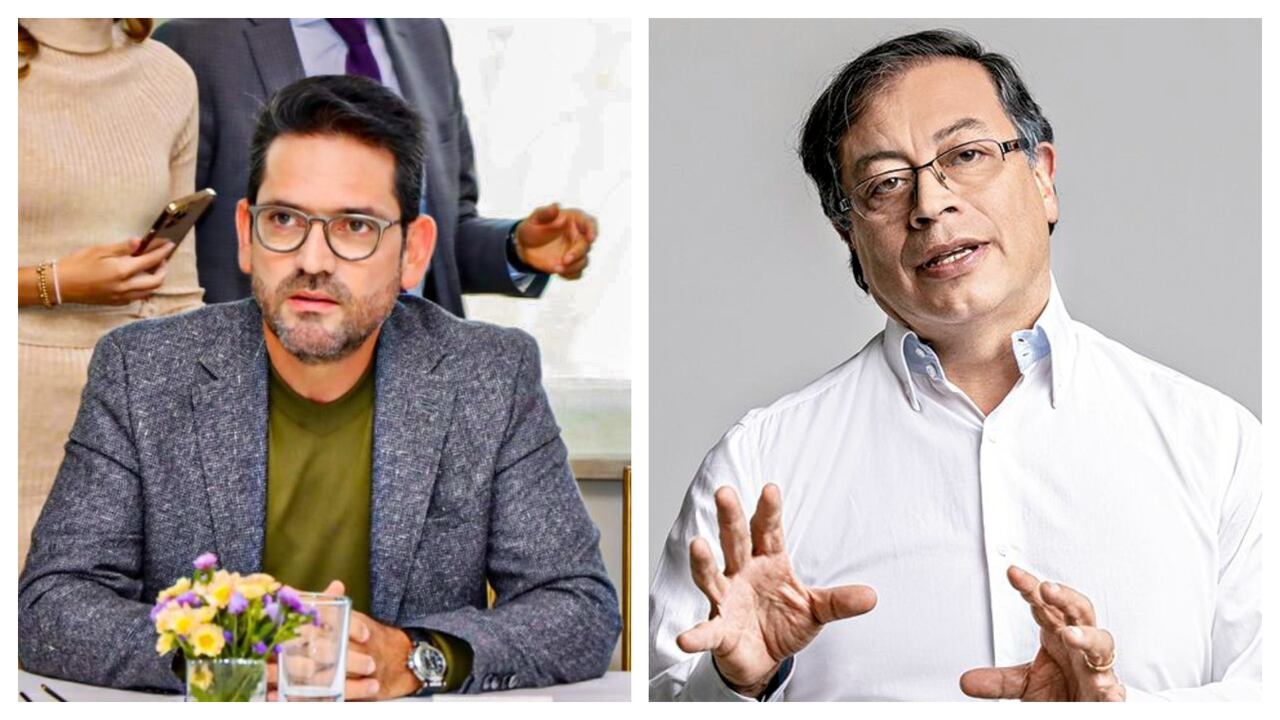 Juan Guillermo Zuluaga y Gustavo Petro.