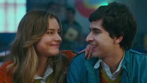 La Primera Mujer. (L to R) Francisca Estevez, Emmanuel Restrepo in La Primera Mujer. Cr. Courtesy of Netflix / Netflix ©2023