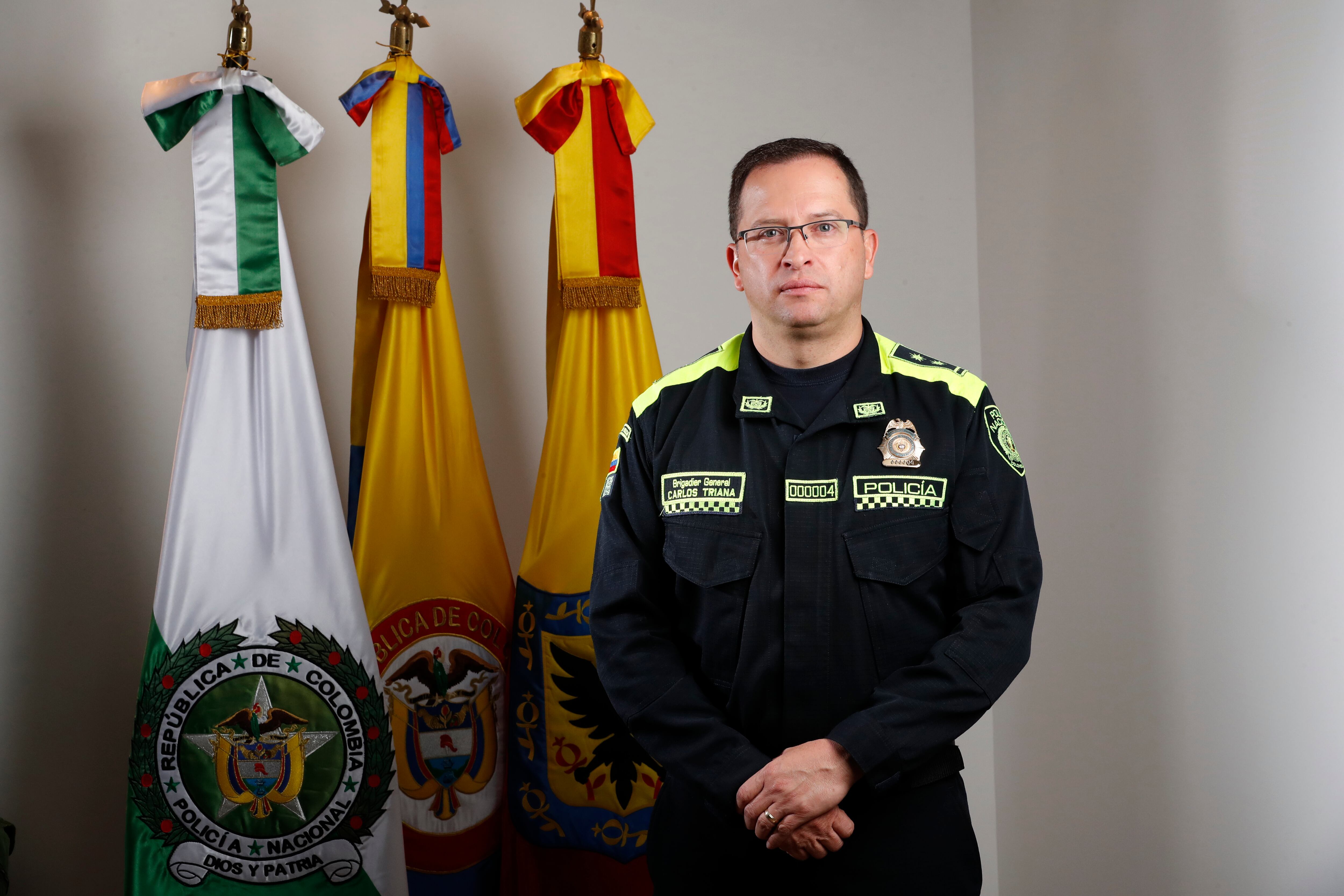 Brigadier General Carlos Triana Beltrán
Comandante Policía Metropolitana de Bogotá
