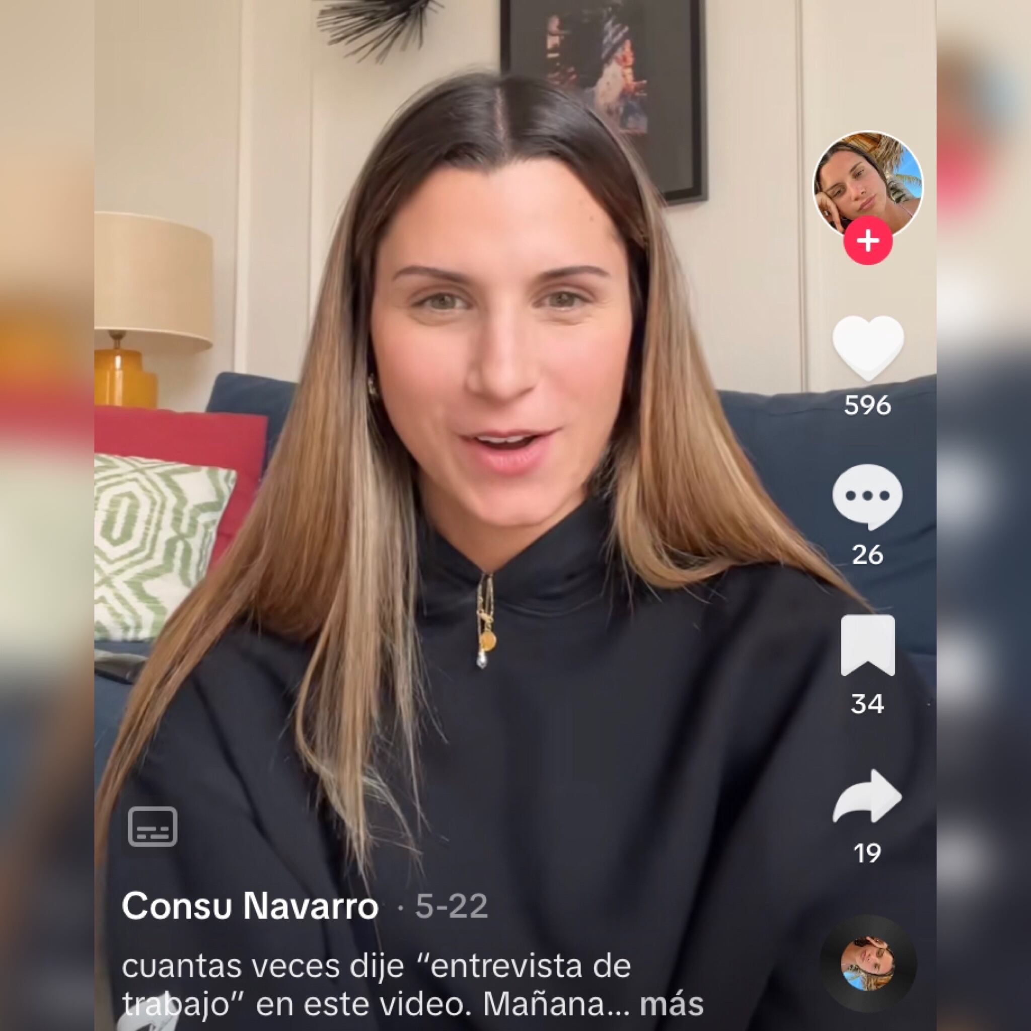 Posteriormente, en otro video que compartió en esa misma red social, la joven publico otro video en el que indicó que recibió una llamada de la empresa en la que se presentó para que acudiera a otra entrevista laboral.