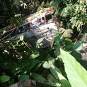 Autoridades investigan la causa del accidente en El Carmen de Chucurí. Foto: Twitter @MAguilarHurtado.