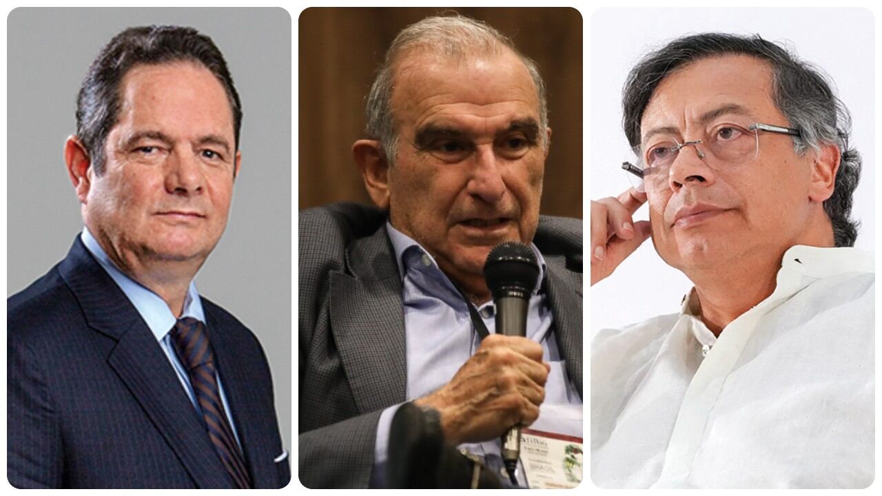 Germán Vargas Lleras, Humberto de la Calle y Gustavo Petro.