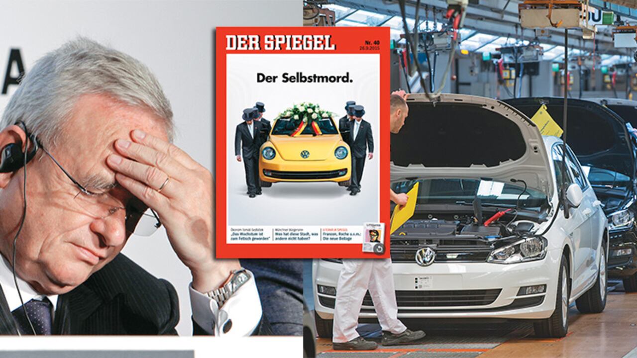 El presidente de Volkswagen, Martin Winterkorn, renunció tras el engaño con carros de motores diésel. ‘El suicidio’ tituló este drama la revista Der Spiegel.