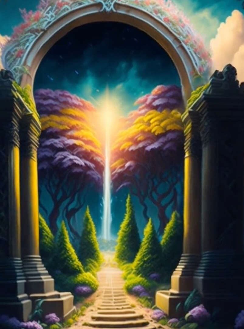 La inteligencia artificial de Midjourney crea dibujo sobre cómo imagina el lugar en donde está Dios.