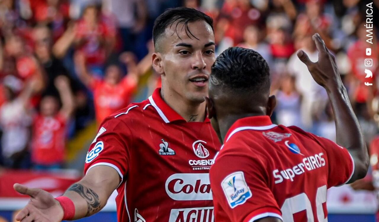 América de Cali en su estreno de liga colombiana 2023-II ante Tolima.