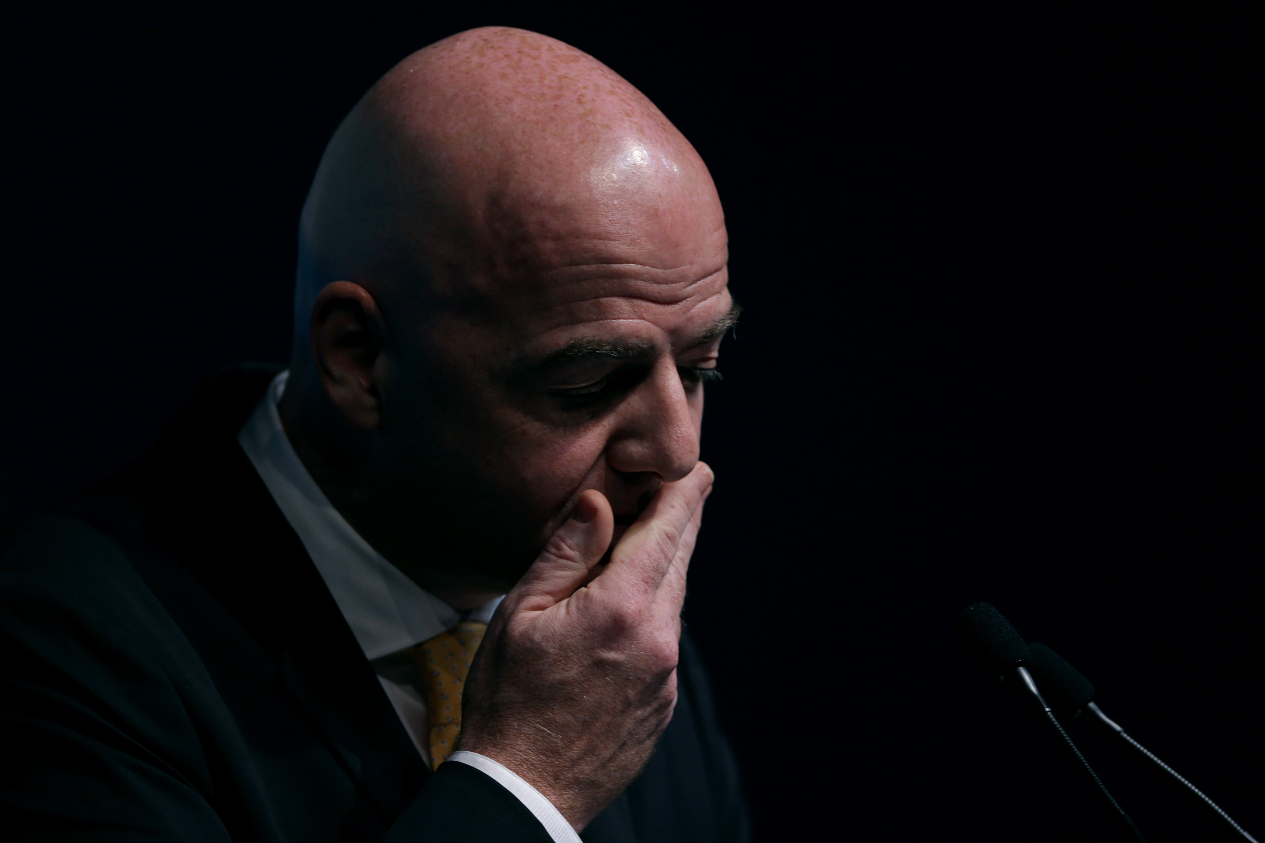 Gianni Infantino, presidente de FIFA. Situación por su propuesta de privatización cada vez es más crítica