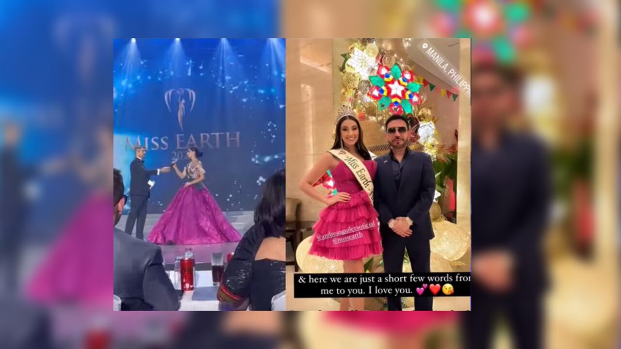 La modelo colombiana Andrea Aguilera Arroyave en unas de sus múltiples publicaciones, hechas en Instagram, junto a Fereidoun Khalilian