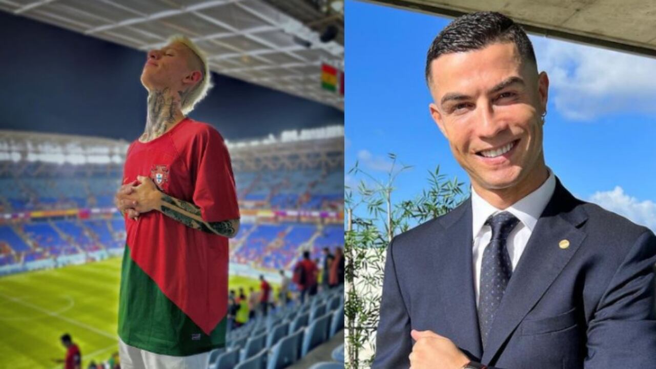 El creador de contenido escribió un tetxo para el astro del fútbol.