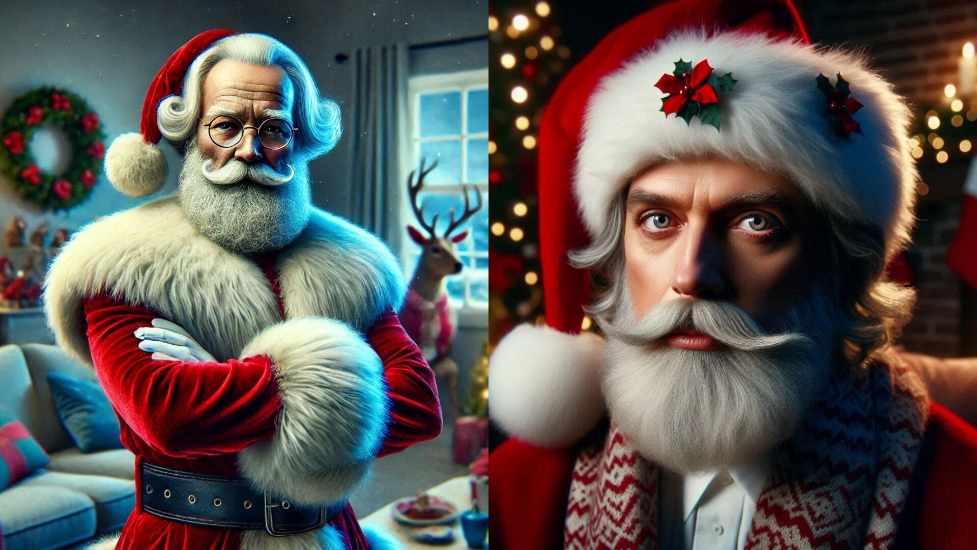 Según la leyenda, Papá Noel es un hombre mayor, de barba blanca y traje rojo.